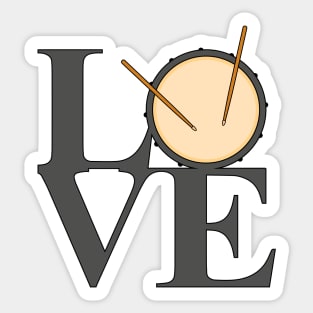 Love Drums Sticker